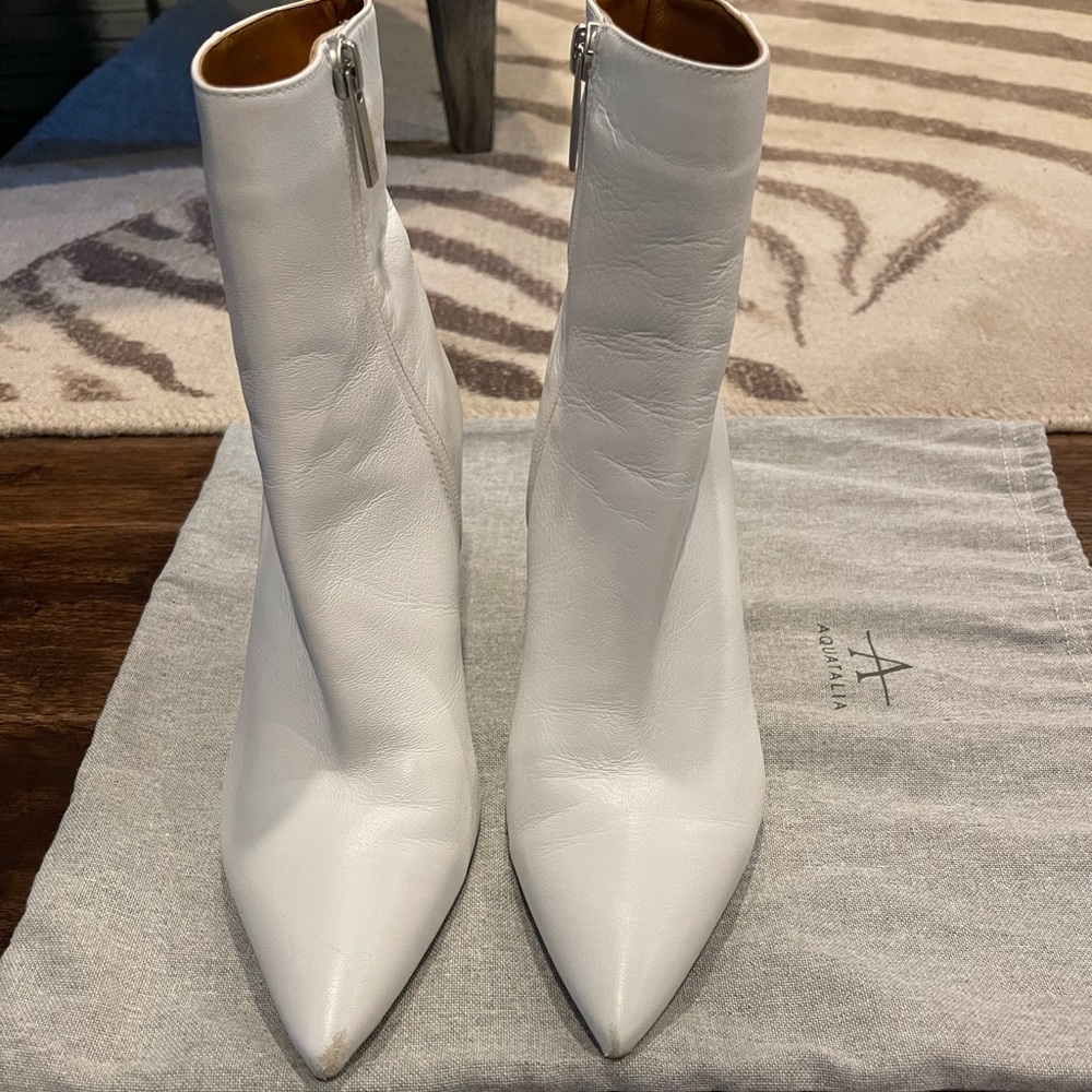 aquatalia white booties